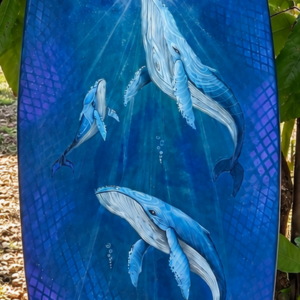 Under the Full Moon (Surfboard Painting)
